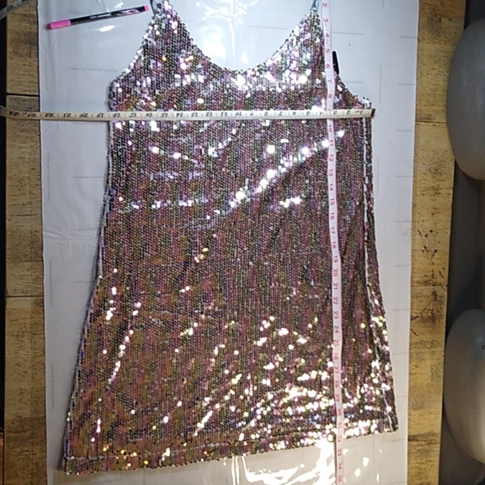 #581 Junior Medium Disco Ball Mini Dress